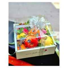 SET 5 Bộ Hộp Vuông 27x27x16  Kèm Túi Xách - Đựng trái cây , Set Quà Tặng