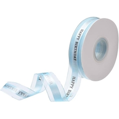 Ruy băng ren Happy Birthday 2,5cm dài 43m trang trí hộp đựng bánh - bó hoa - gói quà tặng