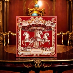 Hộp Đựng Quà Tết Cứng Âm Dương 2026 -CHIẾN MÃ VƯỢNG NIÊN- Hộp trống không kèm quà