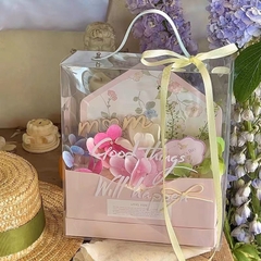 Set 5 Hộp Mika 2 Ngăn Romatic Đựng Hoa và Bánh, Mẫu Mới Siêu Hot - 156mart