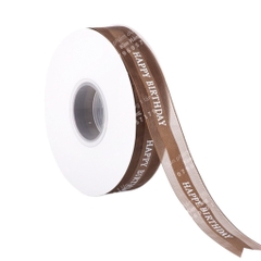 Ruy băng ren Happy Birthday 2,5cm dài 43m trang trí hộp đựng bánh - bó hoa - gói quà tặng