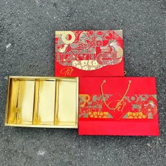 Set 5 Hộp Đựng Quà Tết Hội Lân / Tết Việt / Xuân Vượng / Song Mã / Vạn Hoa