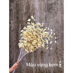 Cành hoa đào râu trang trí (thân cành màu trắng)