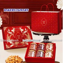 Set 5 Hộp Đựng Quà Tết Hội Lân / Tết Việt / Xuân Vượng / Song Mã / Vạn Hoa