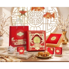 Vỏ Hộp Trung Thu 4 Bánh, Hộp Bánh Nướng, Bánh Dẻo 150g - 250g [VỌNG NGUYỆT]