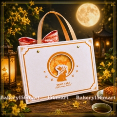 5-10H Hộp Trung Thu Mini 6 Bánh 50g-75g KIM SƠN LINH LỘC | Hộp Bánh Dứa Lava Trứng Chảy