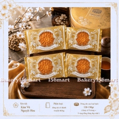100 Túi Trung Thu Hàn Miệng Nguyệt Hoa / Hoa Viên Vàng Đựng Bánh 150gr - 300gr