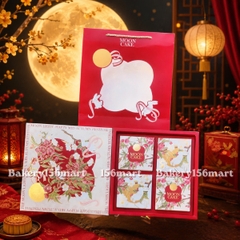 5 -10 Hộp Trung Thu 4 Bánh 150gr - 250gr ~ NGUYỆT THỐ HOA VIÊN  (Mẫu Mới 2026)