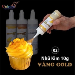 MÀU NHŨ KIM UNICORN TRANG TRÍ BÁNH KEM - 10G