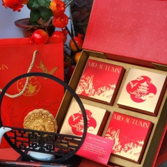 Hộp trung thu cao cấp , hộp cứng gấp gọn mẫu Thanh Sơn 4 bánh , Mẫu mới nhất 2025, tặng kèm full thiệp
