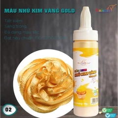 MÀU NHŨ KIM UNICORN TRANG TRÍ BÁNH KEM - 10G