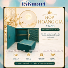 Hộp Trung Thu 2 tầng HOÀNG GIA 4 bánh trà / 6 Bánh 150g - 250g ( nhận in logo- giá xưởng)