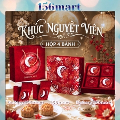 Vỏ Hộp Trung Thu 4 Bánh 150gr - 250gr ~ Khúc Nguyệt Viên (Mẫu Mới 2026)