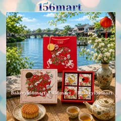 5 -10 Hộp Trung Thu 4 Bánh 150gr - 250gr ~ NGUYỆT THỐ HOA VIÊN  (Mẫu Mới 2026)
