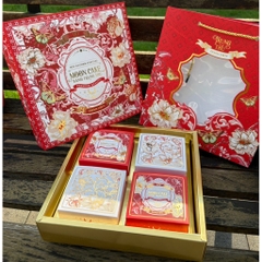 Vỏ Hộp Trung Thu 4 Bánh, Hộp Bánh Nướng, Bánh Dẻo 150g - 250g [BÁCH HOA]