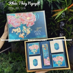❤️Mẫu 2025❤️ Hộp trung thu 4 bánh Khúc thủy nguyệt/ Kèm hộp trà