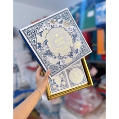 Hộp trung thu 4 bánh kèm túi xách - BẢO HOA ( nhận in logo)