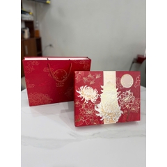 Vỏ Hộp Trung Thu 4 Bánh 1 Trà 150gr - 250gr ~ Cúc Nguyệt Đình (Mẫu Mới 2026)