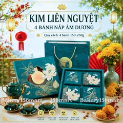 Vỏ Hộp Trung Thu 4 Bánh, Hộp Bánh Nướng, Bánh Dẻo 150g - 250g [KIM LIÊN NGUYỆT]
