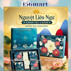 Vỏ Hộp Bánh Trung Thu Cao Cấp 4 Bánh Trà / 6 Bánh 150g-250g | NGUYỆT LIÊN NGƯ |