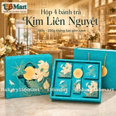 Vỏ hộp trung thu  đựng 4 bánh trà / 6 bánh 150G -250G  | Kim Liên Nguyệt | Mẫu 2026