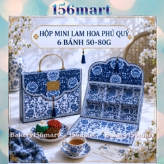 1-5 Hộp Đựng 6 Bánh Trung Thu Mini, Bánh Dứa, Lava Trứng Chảy [LAM HOA PHÚ QUÝ]