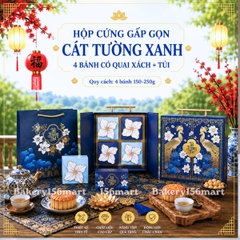 BST Hộp trung thu cứng cao cấp 4 bánh  - CÁT TƯỜNG ( Mẫu Mới 2026 )