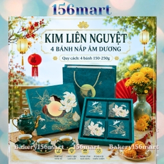 Vỏ Hộp Trung Thu 4 Bánh, Hộp Bánh Nướng, Bánh Dẻo 150g - 250g [KIM LIÊN NGUYỆT]