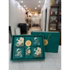 Vỏ hộp trung thu  đựng 4 bánh trà / 6 bánh 150G -250G  | Kim Liên Nguyệt | Mẫu 2026