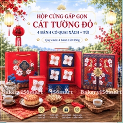 BST Hộp trung thu cứng cao cấp 4 bánh  - CÁT TƯỜNG ( Mẫu Mới 2026 )
