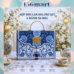 1-5 Hộp Đựng 6 Bánh Trung Thu Mini, Bánh Dứa, Lava Trứng Chảy [LAM HOA PHÚ QUÝ]