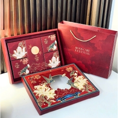 BST Vỏ Hộp Đựng Bánh Trung Thu 4 Bánh Trà - 6 Bánh150g - 250g [NGUYỆT LIÊN CA]