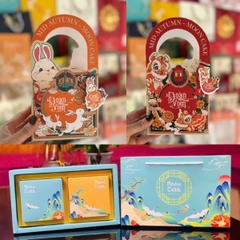 Set 5 Hộp trung thu 2 bánh/ 1 bánh ép kim 150g -250g