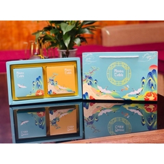 Set 5 Hộp trung thu 2 bánh/ 1 bánh ép kim 150g -250g