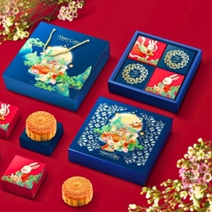 Hộp Trung Thu Mềm 4 bánh 2024 nhiều mẫu - Bánh 150g - 250g