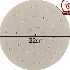 (Bộ 140 tờ) Giấy nến có hoa văn cho nồi chiên không dầu và trang trí trải bàn ăn (Cỡ 21.5cm)