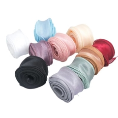 Ruy băng voan 4cm viền sóng cuộn 9 mét ruy băng đuôi cá gói quà buộc nơ hàng đẹp chất lượng giá tốt