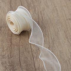 Ruy băng voan 4cm viền sóng cuộn 9 mét ruy băng đuôi cá gói quà buộc nơ hàng đẹp chất lượng giá tốt