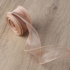 Ruy băng voan 4cm viền sóng cuộn 9 mét ruy băng đuôi cá gói quà buộc nơ hàng đẹp chất lượng giá tốt