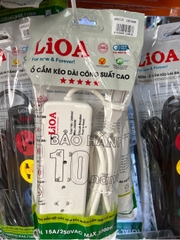Ổ cắm 2.5m 4 ổ 2 chấu Lioa 4SS2.5-2N