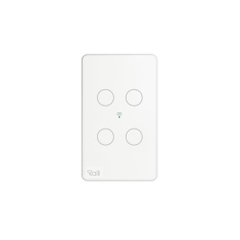 Mặt 4 công tắc cảm ứng chữ nhật CTCU.WF CN.04T.2W.SP