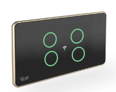Mặt 4 công tắc cảm ứng Wifi Rạng Đông (Trắng/Đen) - CTCU.WF CN.04T