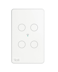 Mặt 4 công tắc cảm ứng Wifi Rạng Đông (Trắng/Đen) - CTCU.WF CN.04T