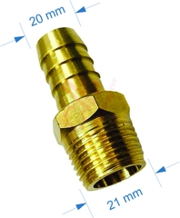 Đuôi chuột đồng thau ren ngoài