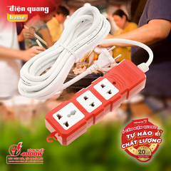 Ổ cắm 3 lỗ dài ĐIỆN QUANG 5M 4000W