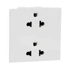 Ổ cắm đôi 3 chấu 16A Schneider size E (AvatarOn A) - bắt vít