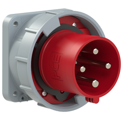 Phích cắm âm dạng thẳng 63A,4P,6H,IP67