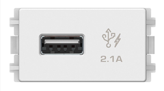Ổ sạc USB 2.1A Schneider size S (ZENcelo A) - Trắng