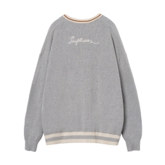 ATYS® KNIT COTTON CARDIGAN (Gray)