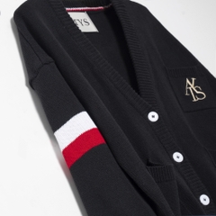 ATYS® TRICOLOR CARDIGAN (Đen)